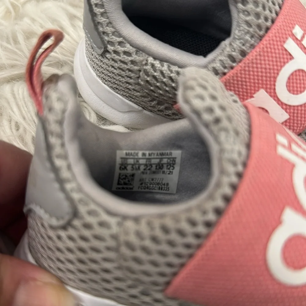Adidas Lite Racer Adapt 4.0 Shoes Pink Gray Toddler Size 6